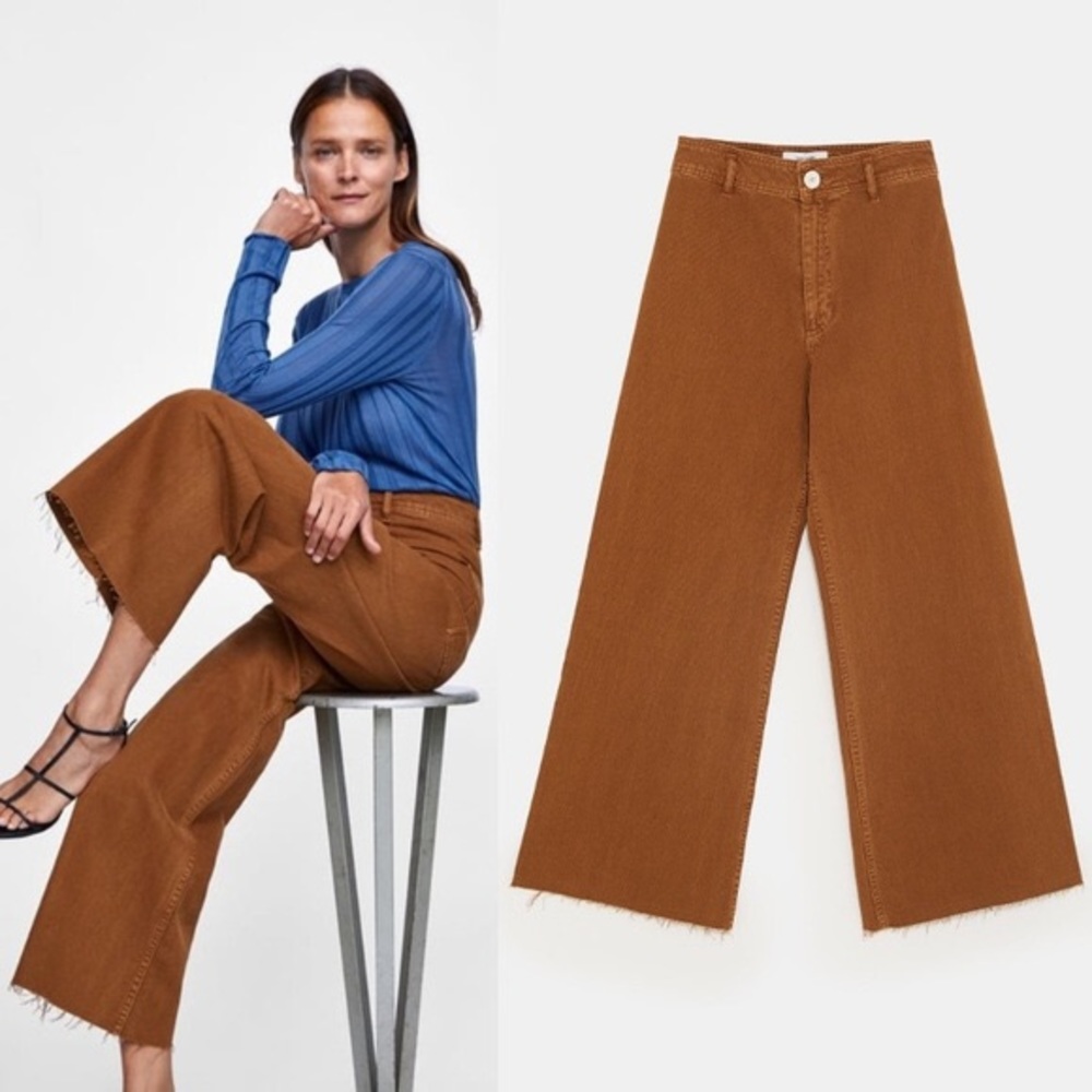 Zara High-Waisted Marine Jean